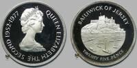 Jersey 25 Pence Queen Elizabeth - 25th anniversary of her accession to the throne -