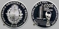 Uruguay 1000 Pesos FIFA World Cup Germany 2006 -