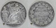 Frankreich Silver medal for the 25th anniversary of King Napoleon III. -