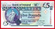 Nordirland £5 Bank of Ireland Belfast -