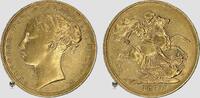 Grossbritannien £1 (Sovereign) Queen Victoria - Reverse with St. George -