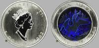 Kanada 5 Dollars Queen Elizabeth II - Rs. Loon in colour (kinegram) -