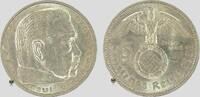 Drittes Reich 5 RM Hindenburg with Swast. -