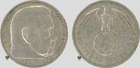 Drittes Reich 2 RM Hindenburg with Swast. -