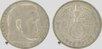 Drittes Reich 2 RM Hindenburg with Swast. -