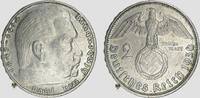 Drittes Reich 2 RM Hindenburg with Swast. -