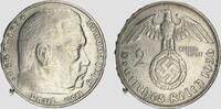 Drittes Reich 2 RM Hindenburg with Swast. -