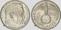 Drittes Reich 5 RM Hindenburg with Swast. -
