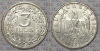 Weimar 3 RM Currency Coin -