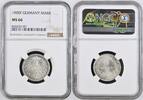 1 MARK 1900-F Kaiserreich Kursmünze gr. Adler Stgl. fein, NGC MS 66 NUR 1 HÖHER!