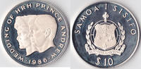 Samoa I Sisifo, 10 Tala, 1986, Hochzeit von Prinz Andrew und Miss Sarah ... 60,00 EUR50,00 EUR  Excl. 7,00 EUR Verzending