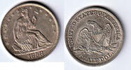 USA, 1/2 Dollar,New Orleans, Seated Liberty,1839-1891, -