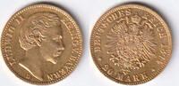 Deutschland, 20 Mark, Kaiserreich, Bayern, Königreich, Ludwig II.,1864-1886, -