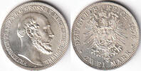 Deutschland, 2 Mark, Kaiserreich, Mecklenburg-Schwerin, Großherzogtum, Friedrich Franz II.,1842-1883, -