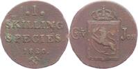 Norwegen 1 Skilling Species Carl XIV. Johann 1818-1844. -