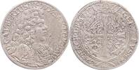 Sachsen-Coburg 1/6 Taler Albrecht III. 1680-1699. -