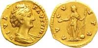 Kaiserzeit Aureus Gold - für Faustina d.Ä. gestorben 141. -