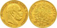 Preußen 10 Mark Gold Wilhelm I. 1861-1888. -
