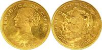 Chile 100 Pesos Gold 1952 Republik seit 1818. Vorzüglich-Stempelglanz 1895,00 EUR  plus 10,00 EUR verzending