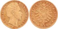 Bayern 10 Mark Gold Ludwig II. 1864-1886. -