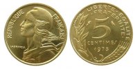 Frankreich 5 Centimes AlBr Marianne, FDC -
