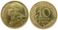 Frankreich 10 Centimes AlBr Marianne, FDC -