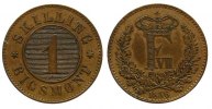 Dänemark 1 SRM Br Frederik VII,Skillingrigsmont, Siegs 9 -