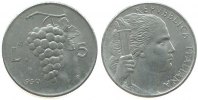 Italien 5 Lire Al Weintrauben -