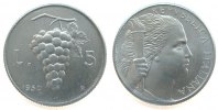 Italien 5 Lire Al Weintrauben -