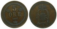 Schweden 5 Öre Br Oscar II -