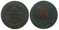 Frankreich 5 Centimes Br Directoire, A (Paris) -