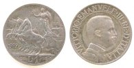 Italien 1 Lire Ag Victor Emanuel III -