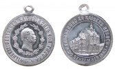 Wilhelm I. (1861-1888) tragbare Medaille Zinn Wilhelm I (1861-88), Erinnerung an Kaisers Besuch 20. September 1883, ca. 28,3 MM -
