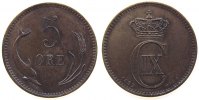 Dänemark 5 Öre Br Christian IX, Sieg 17, etwas gereinigt -