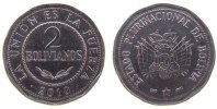 Bolivien 2 Bolivanos St Wappen -