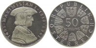 Österreich 50 Schilling Ag Maximilian -