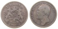 Schweden 1 Krone Ag Oscar II -