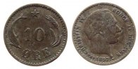 Dänemark 10 Öre Ag Christian IX -