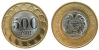 Armenien 500 Drams Bi-Met Wappen -