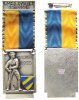 Schützen tragbare Medaille Weismetall Gränichen - Fahnenweihschießen, ca. 30 x 45 MM -