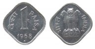 Indien Republik 1 Paise Al Bombay -