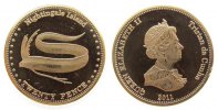 Nightingale Inseln 20 Pence Ms Elisabeth II, Riemenfisch -