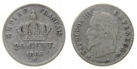Frankreich 20 Centimes Ag Napoleon III, A (Paris) -