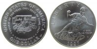 USA 1 Dollar Ag Jackie Robinson - Baseball, S, ohne Box und ohne Zertifikat -