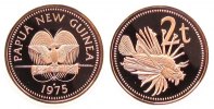 Papua Neu Guinea 2 Toea Br Feuerfisch -