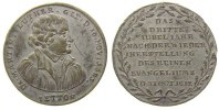 Reformation / Religion Jeton Messing versilbert Nürnberg, auf das Reformationsjubiläum, Brustbild Luther nach rechts / Schrift im Kranz, v. Stettner, 33,0 MM -