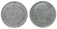Dänemark 25 Öre Ag Christian IX -