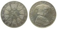 Österreich 50 Schilling Ag Maximilian, etwas fleckig -