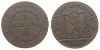 Schweiz Kantone Billon Appenzell, DT 158b 1 Batzen 1816 ss