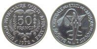 50 Francs 1972 West Afrik. Staaten KN Essai, 1750 Ex., Sägerochen stgl